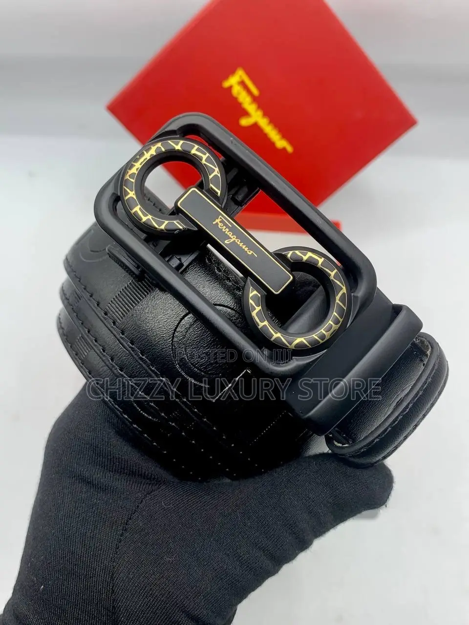 Ferragamo Quality Luxury Men Genuine Leather Belt