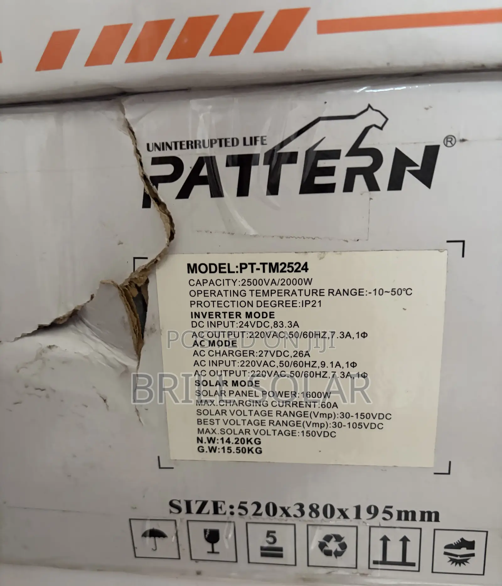 2.5kVA-24v Pattern Pure Sine Wave Hybrid Inverter