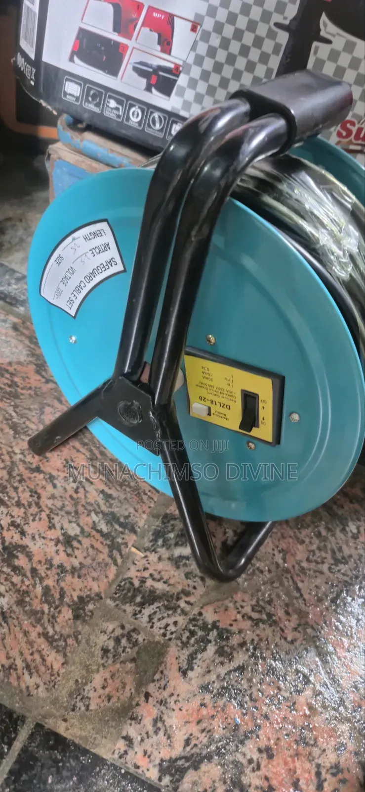 25mtrs Portable Extension Cable Reel