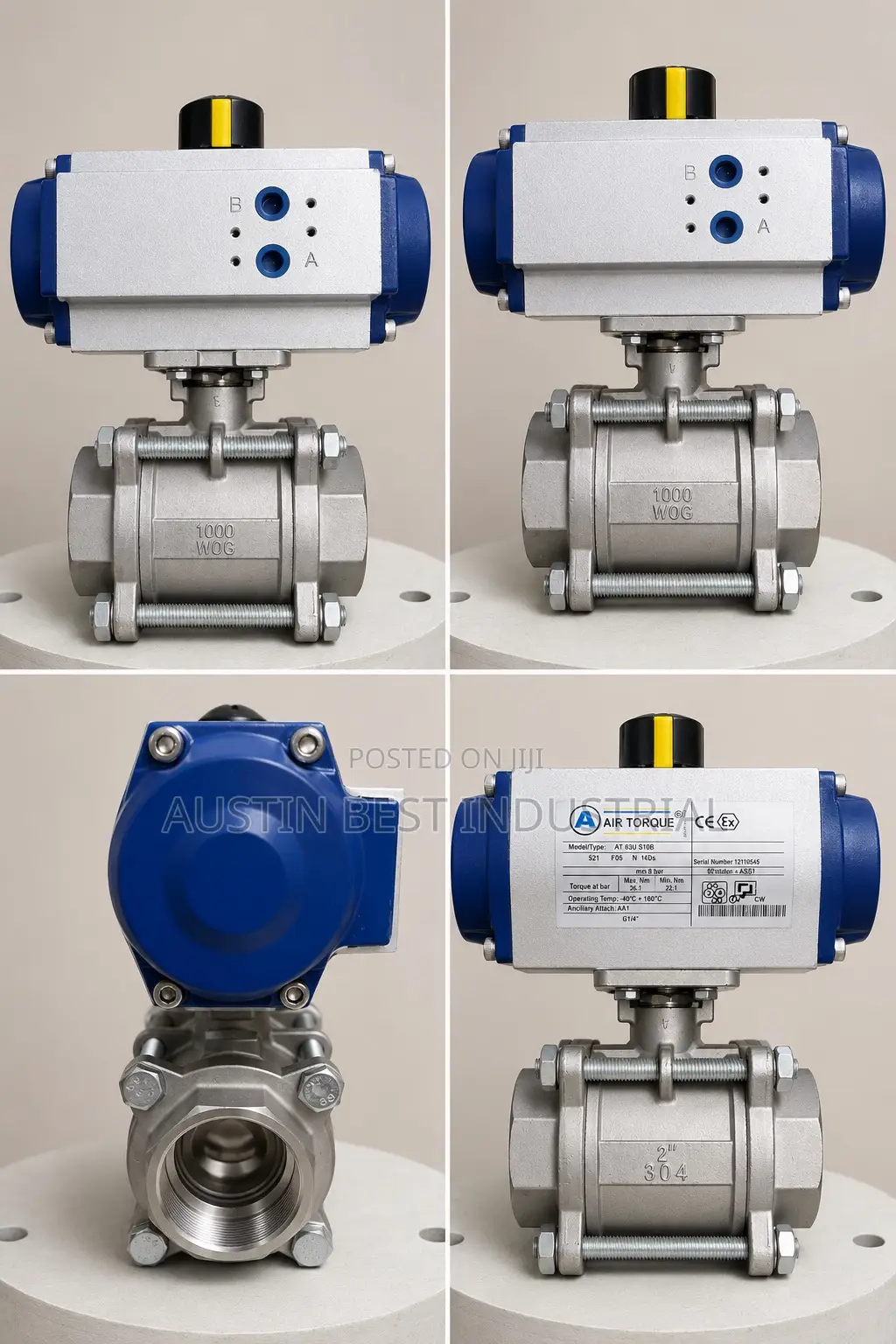 2” Pneumatic Actuator Ball Valve
