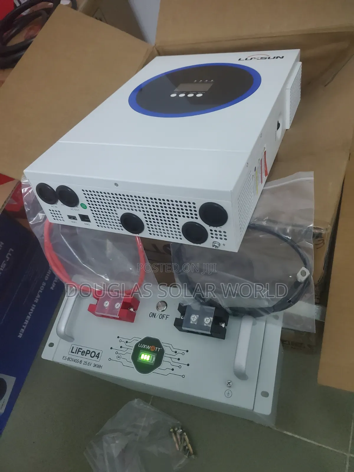 4.2kVA 24V Hybrid Inverter 3kWh Lithium Battery Solar System Set-Up