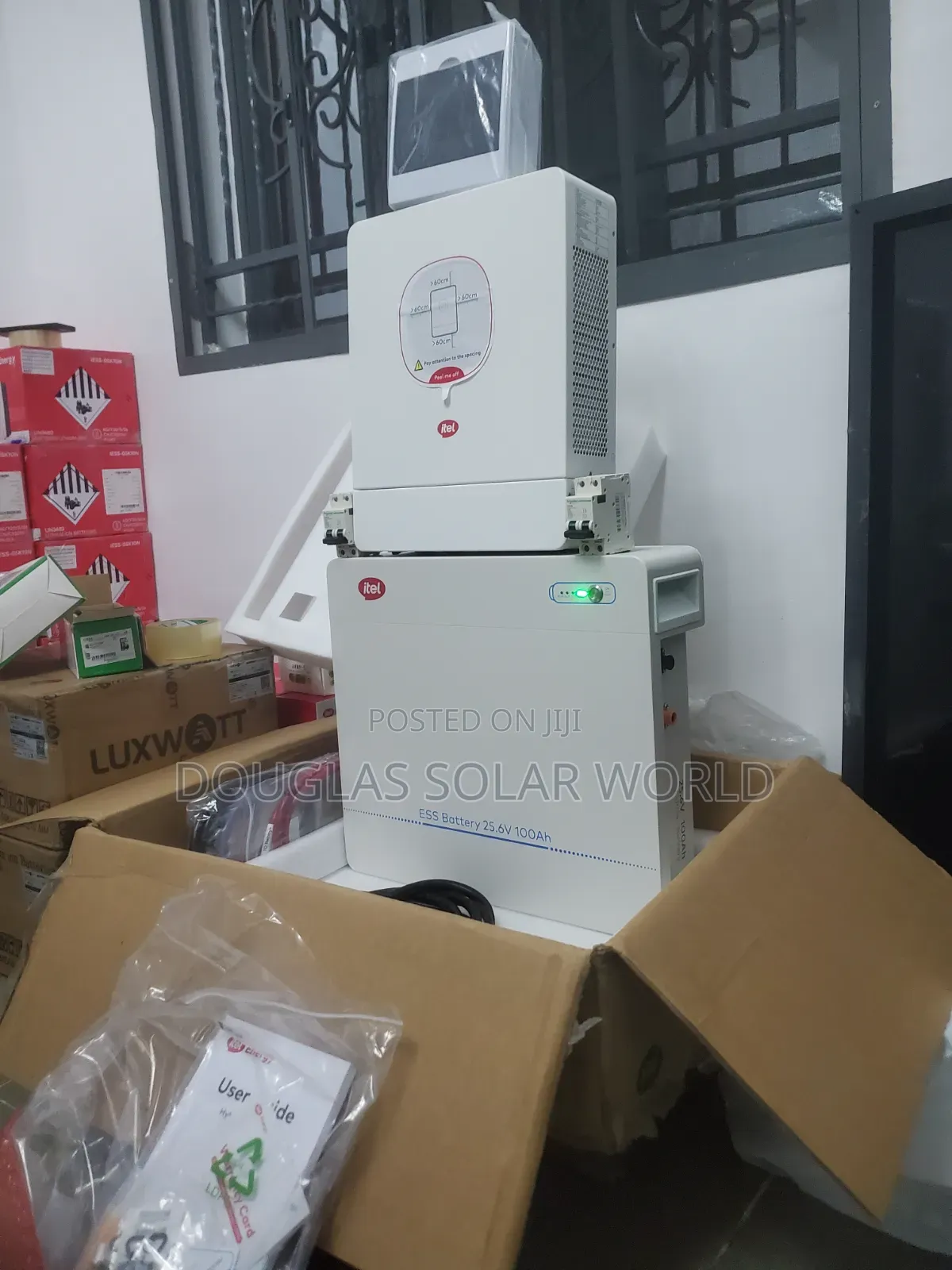 Itel 3.6kVA 24V Inverter and 2.56kWh Lithium Battery Solar System Set