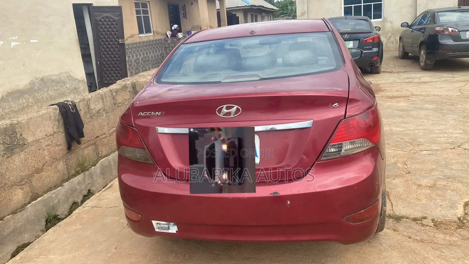 Hyundai Accent 2012 Red