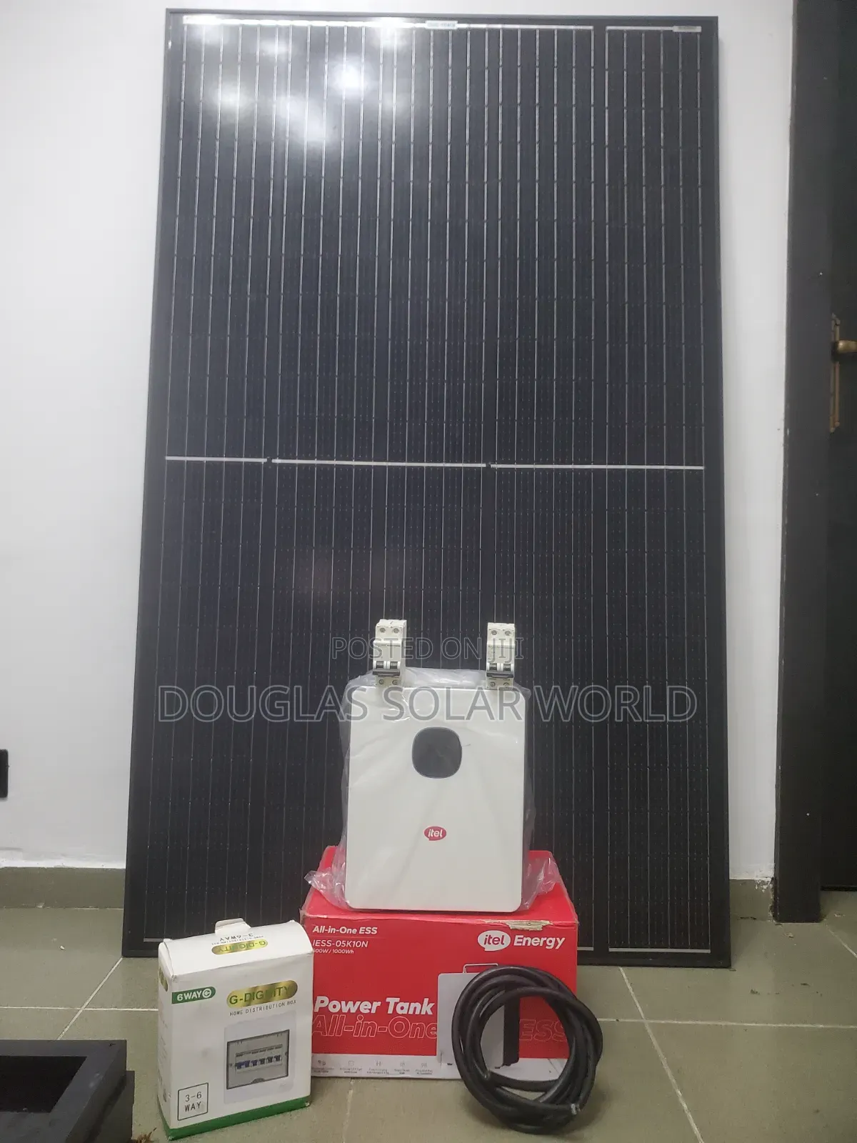 Itel Power Tank With Solar Panel and Accessories Complete Solar System
