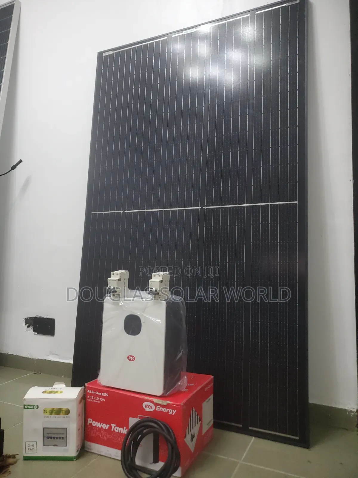 Itel Power Tank With Solar Panel and Accessories Complete Solar System