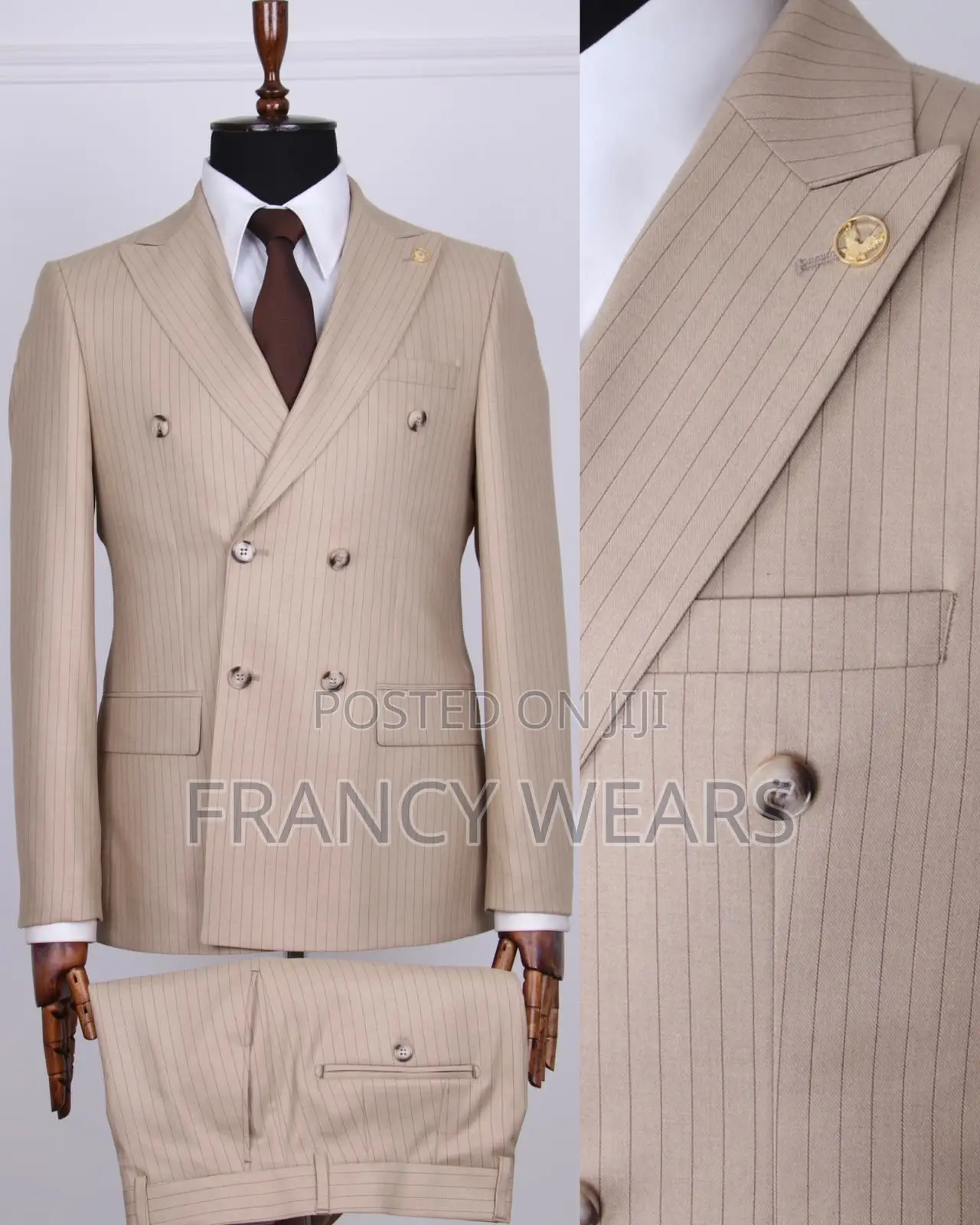 Double Breasted Mens Classic Suit