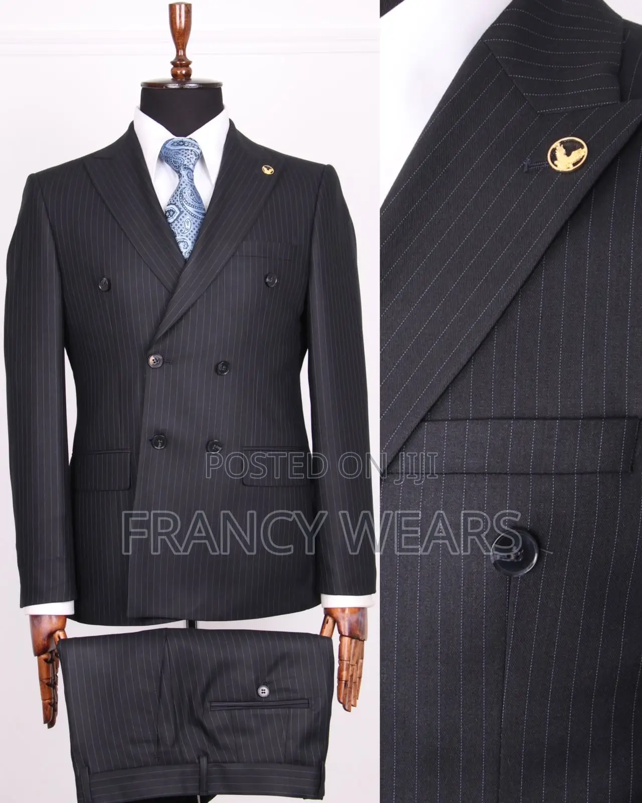 Double Breasted Mens Classic Suit