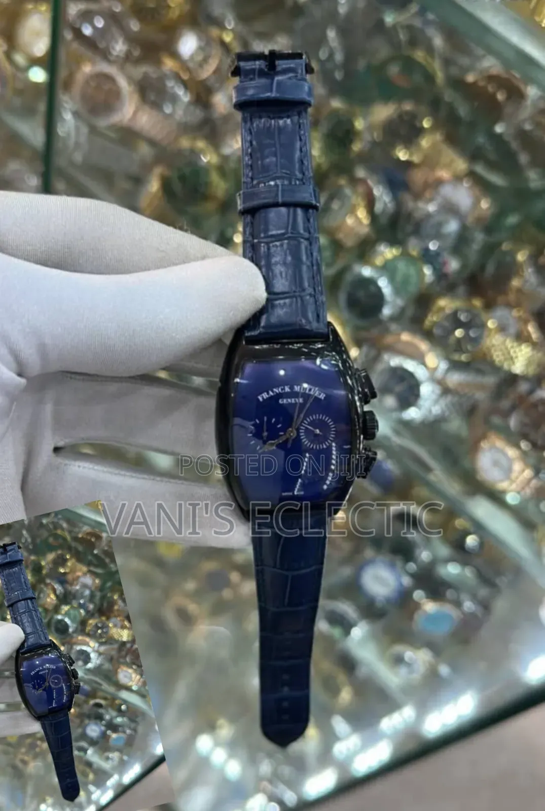 Franck Muller Grand Cintrée Curvex Piano Chronograph Watch