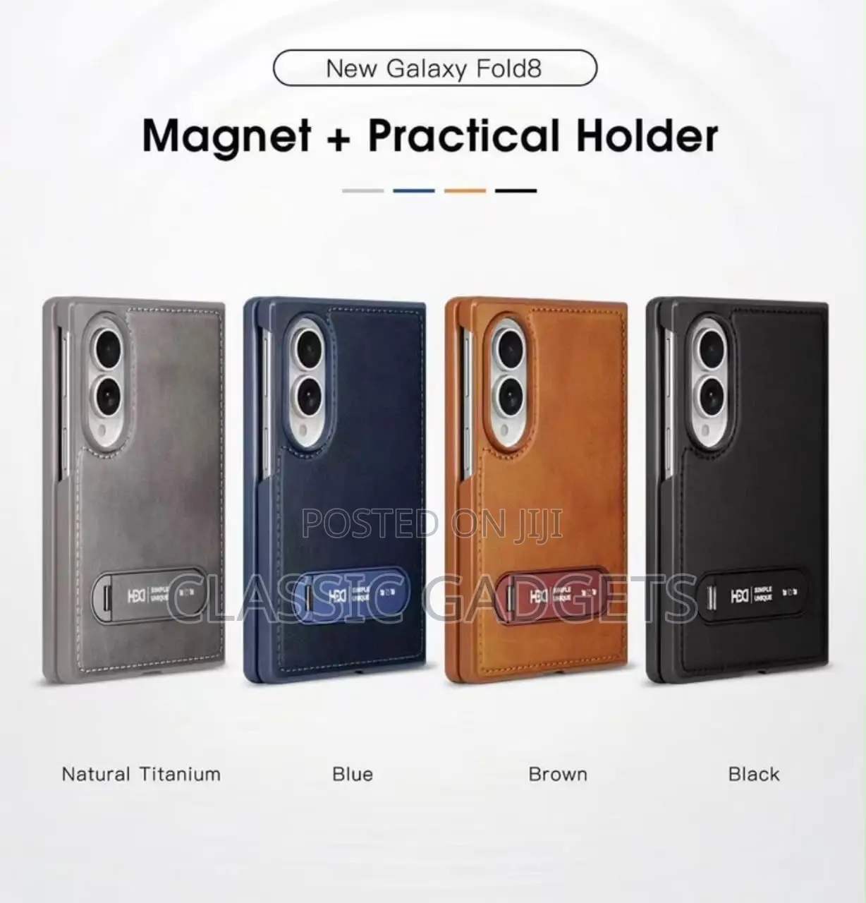 HBD Leather MagSafe Case for Samsung Galaxy Z Fold 8