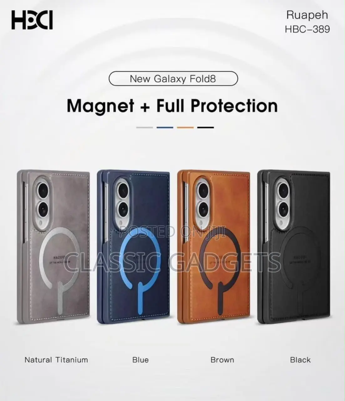 HBD Leather MagSafe Case for Samsung Galaxy Z Fold 8