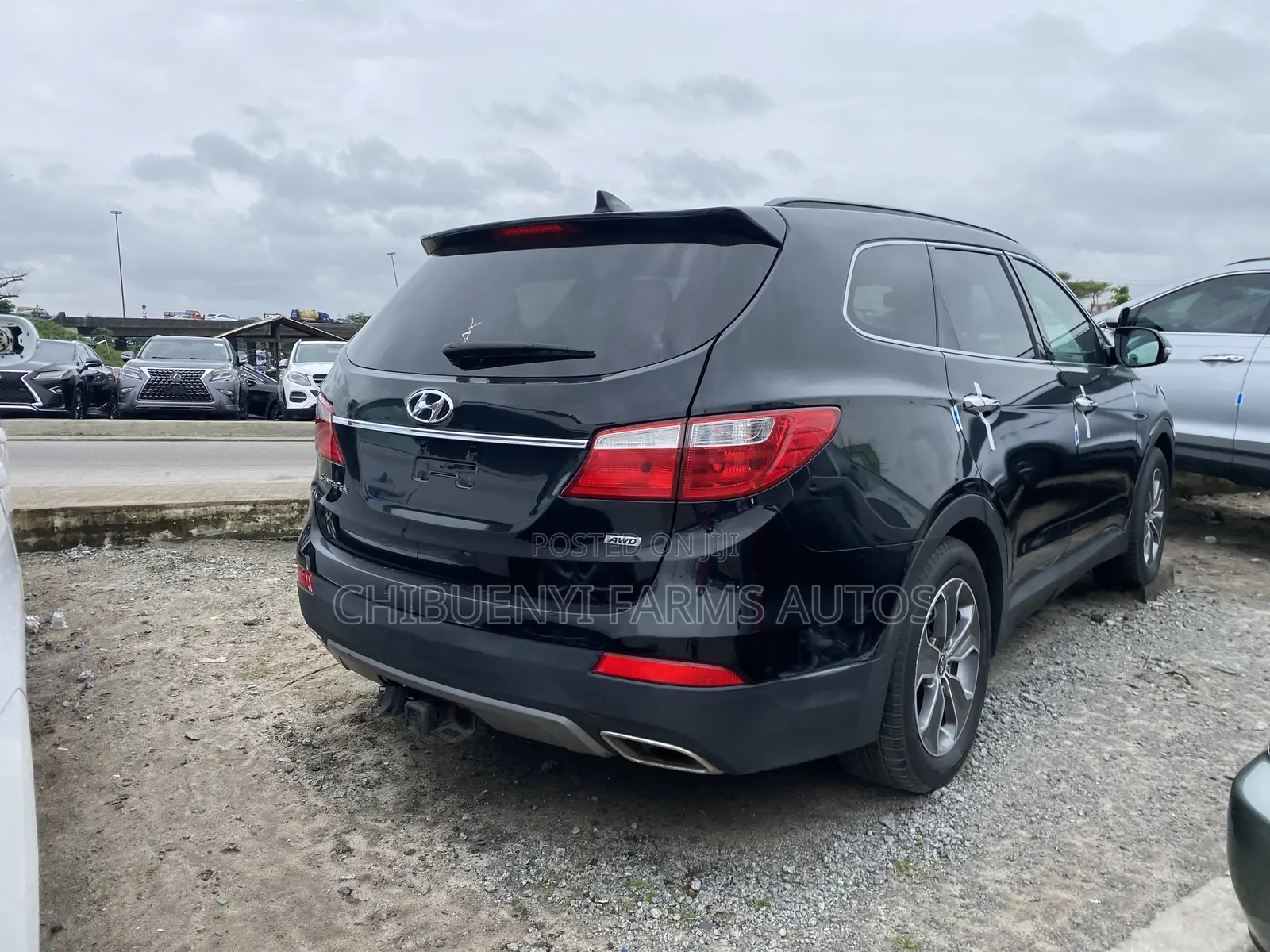 Hyundai Santa Fe Limited 4dr SUV AWD (3.3L 6cyl 6A) 2015 Black