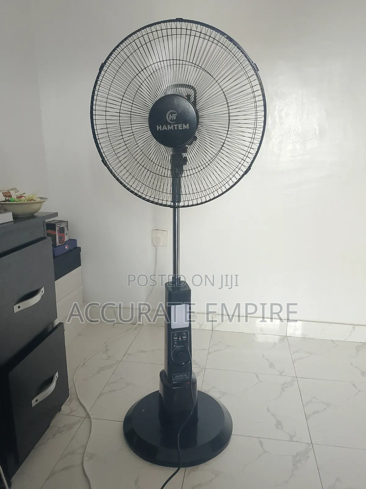 Brand New Rechargeable Solar Fan With LED Light