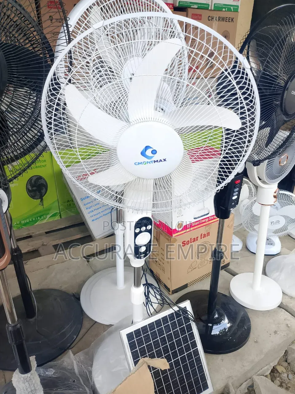 Brand New Rechargeable Solar Fan With LED Light