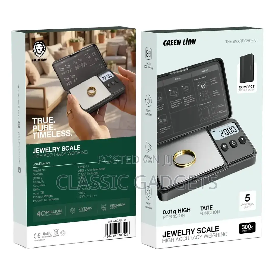 Green Lion Jewelry Scale With an Accuracy Weighing