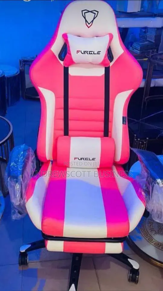 Brand New Pink and White Gaming Chair