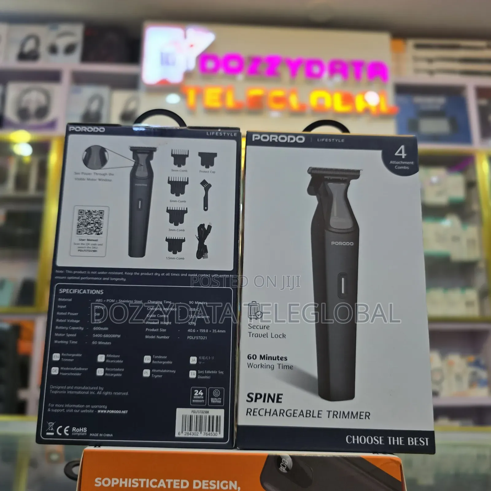 Porodo Lifestyle Spine Rechargeable Trimmer