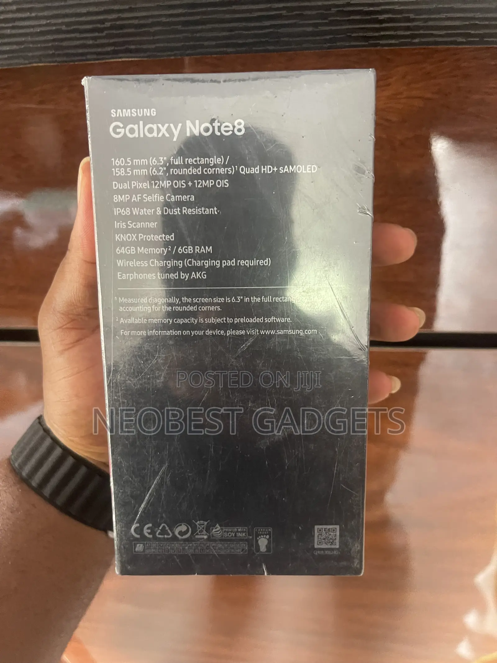 New Samsung Galaxy Note 8 256 GB Black