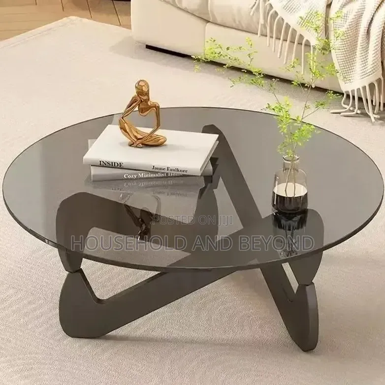 Modern Nesting Coffee Table Set – Tempered Glass Center Side Table