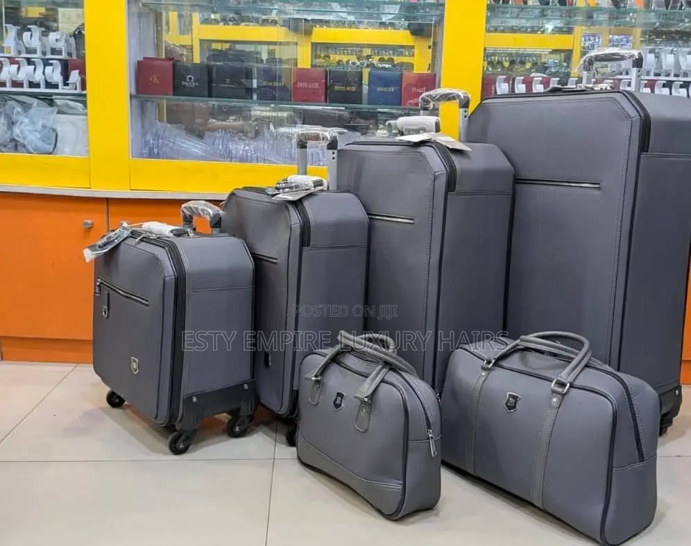 High Quality Quality Leather Travel Bags 6in1 Set