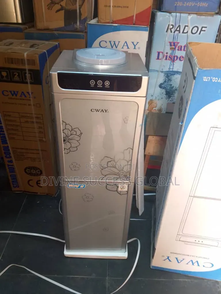 Cway Water Dispenser Hot and Cold With Freezer