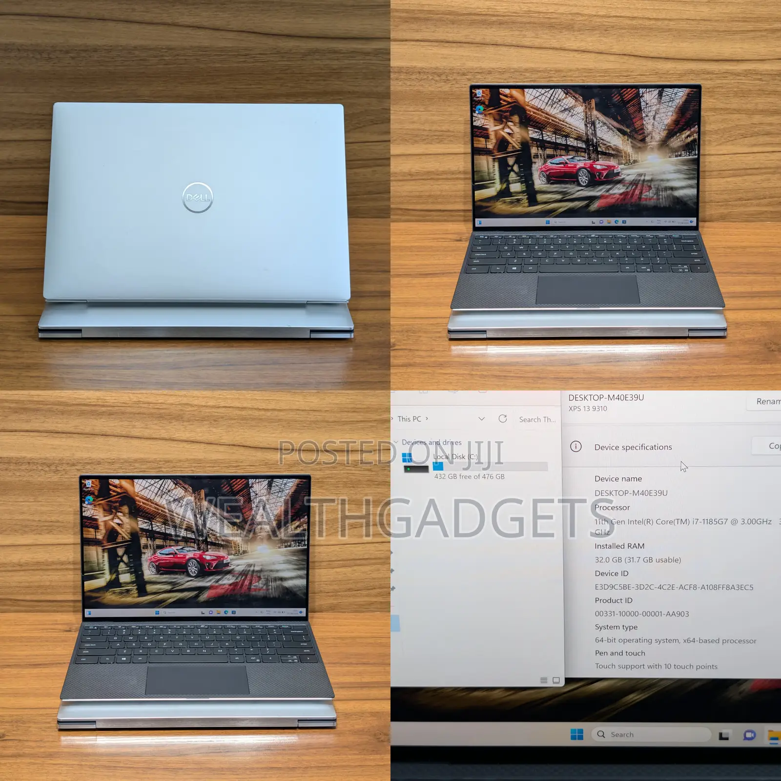 Laptop Dell XPS 13 9310 32GB Intel Core i7 SSD 512GB