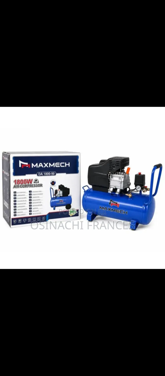 50Li Maxmech Air Compressor 2hp Pressure