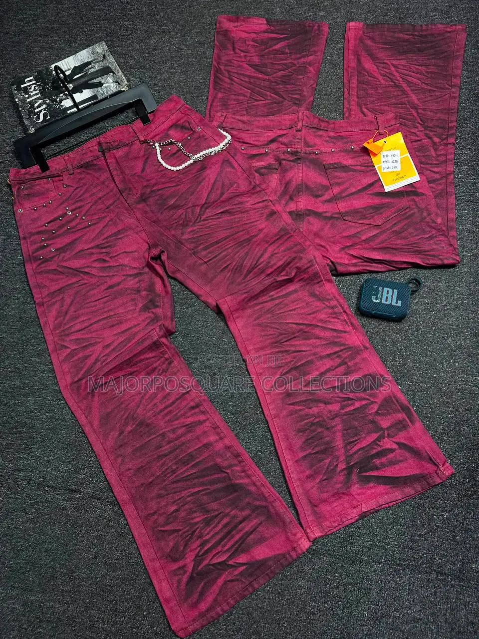 Ladies Big Baggy Jeans Trousers