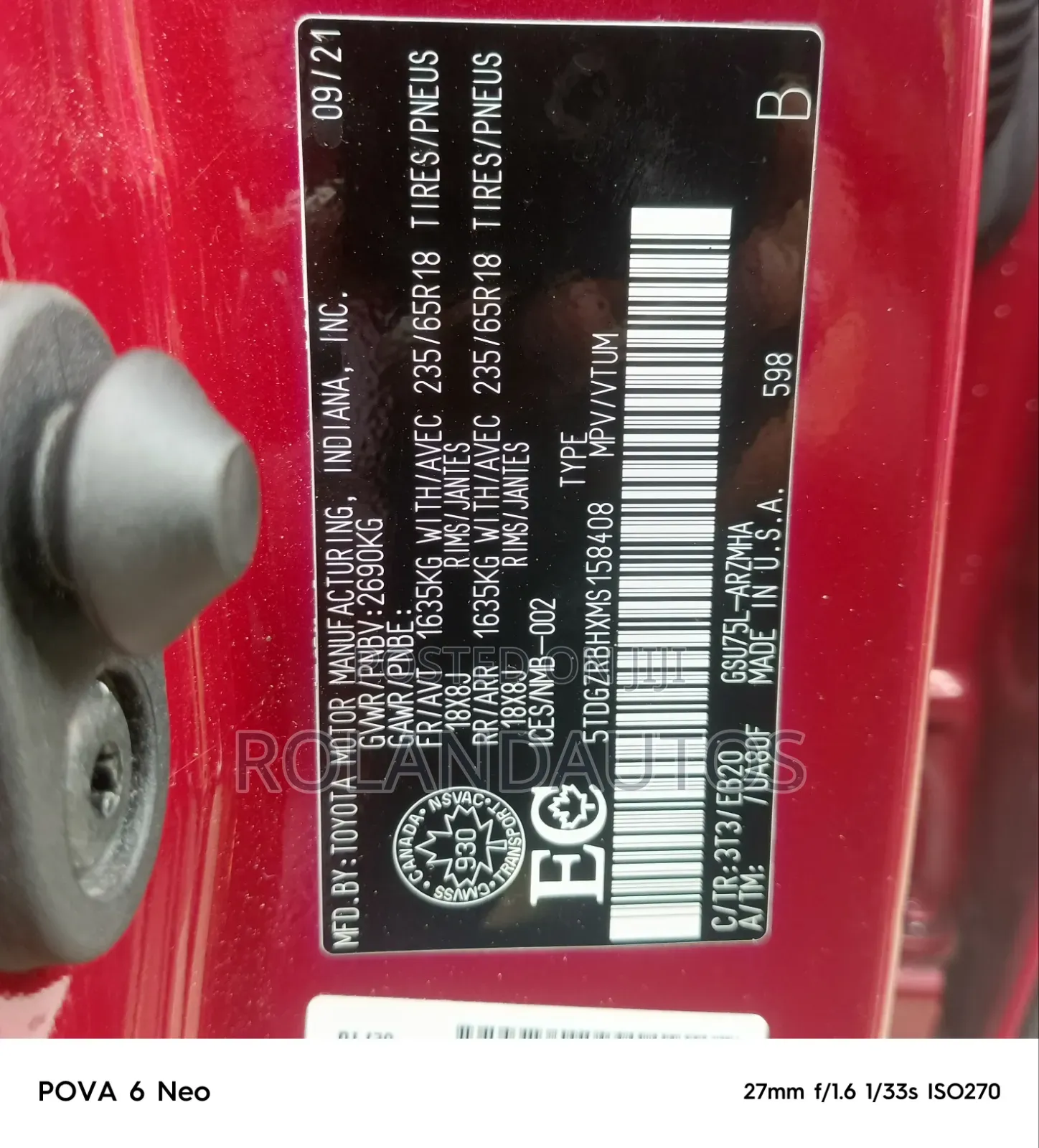 Toyota Highlander XLE 2022 Red