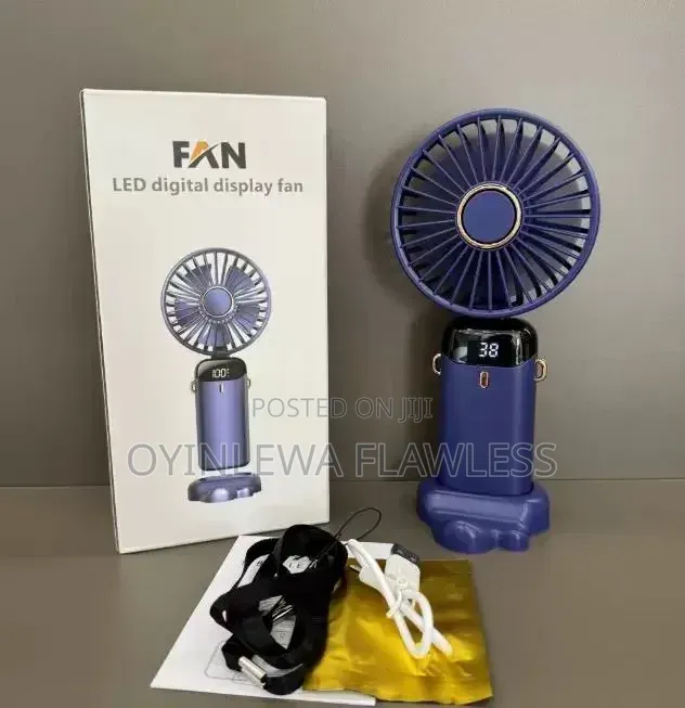 High-Power Mini Handheld Air Cooler Rechargeable Fan