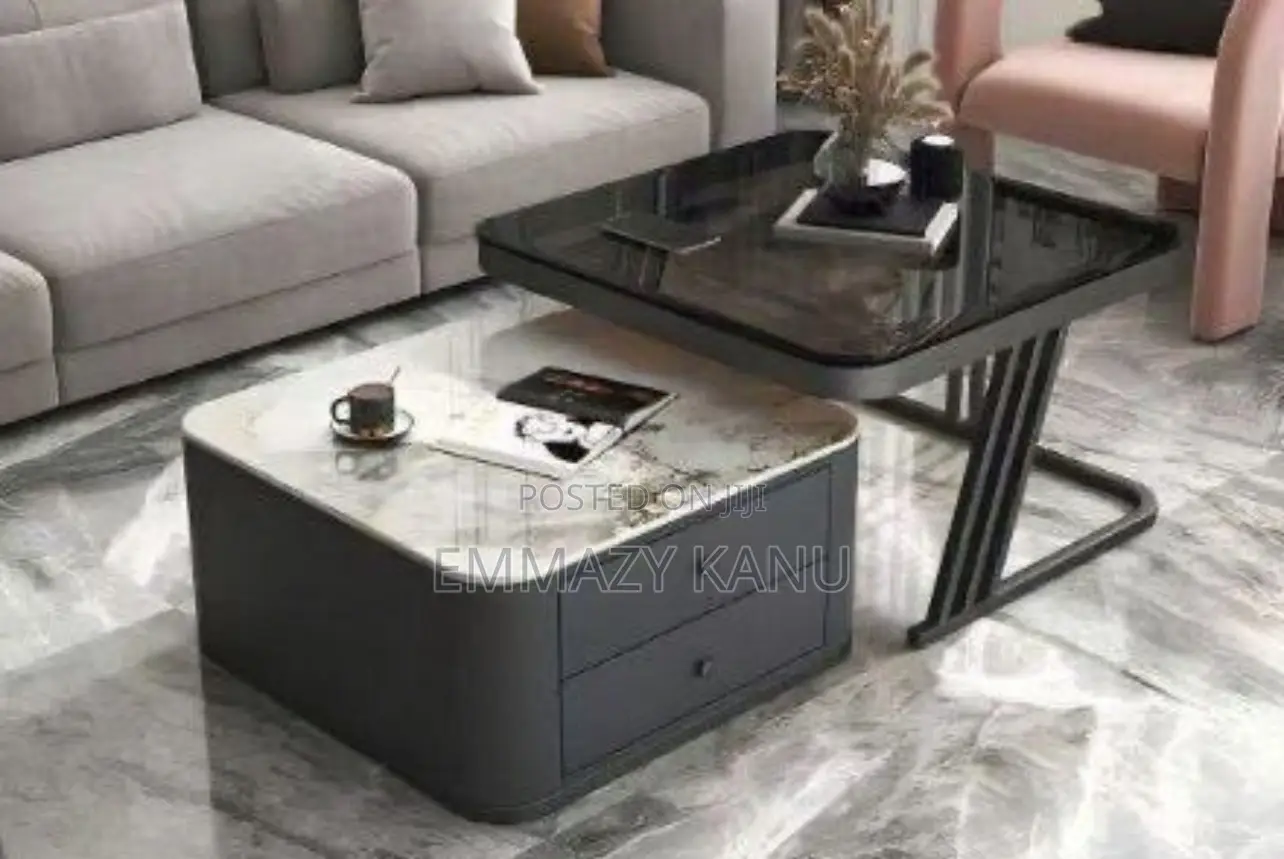 Modern Luxury Center Table With Lift-Top Storage Drawers