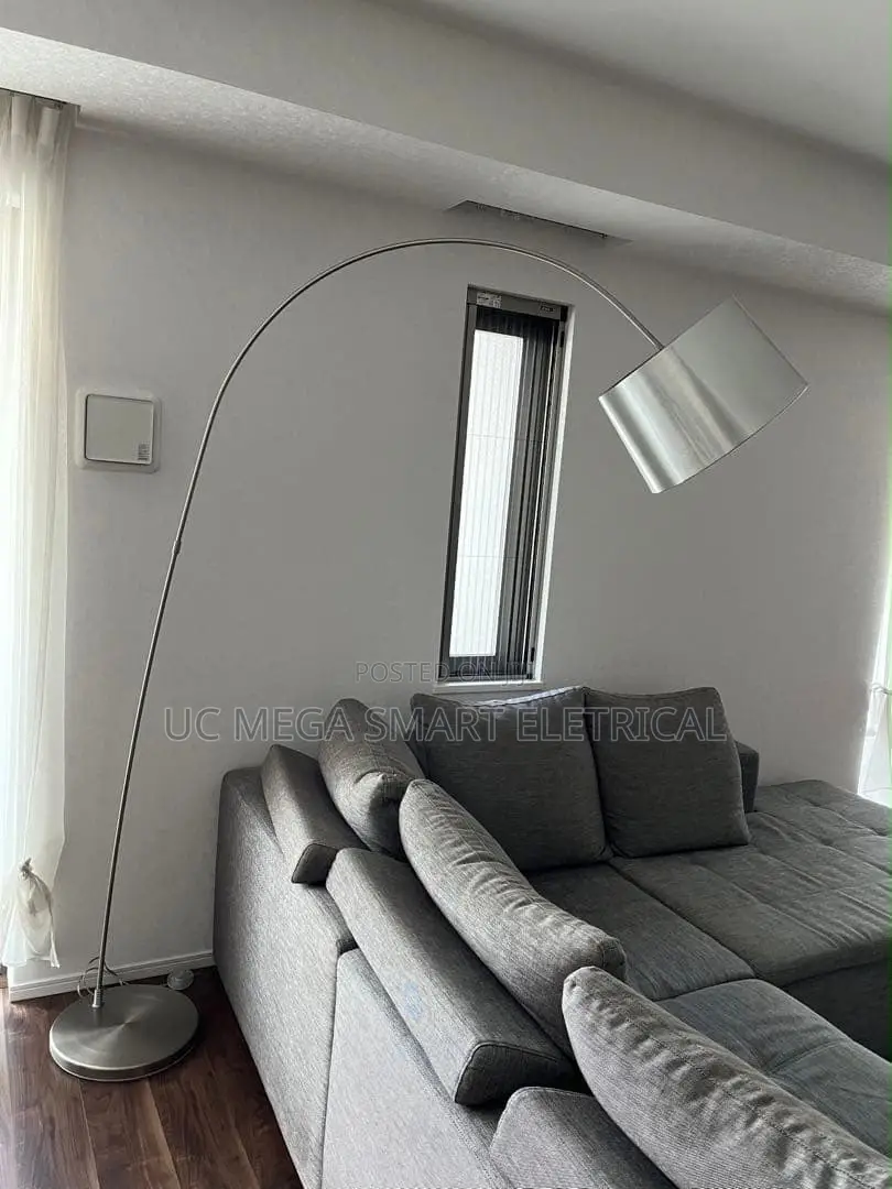 Nordic Minimalist Floor Lamp Arc Bedroom Living Room Floor Lamps Sofa