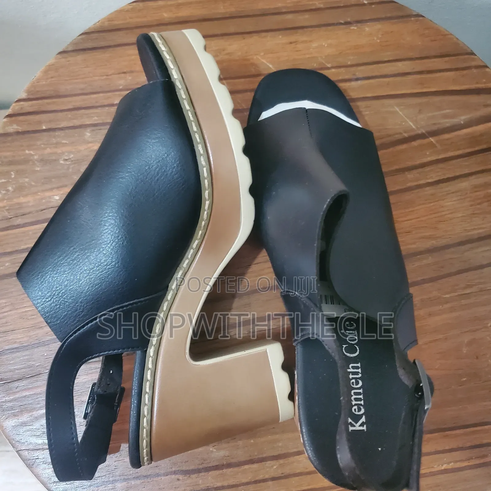 Black Ladies Sandals Size 41