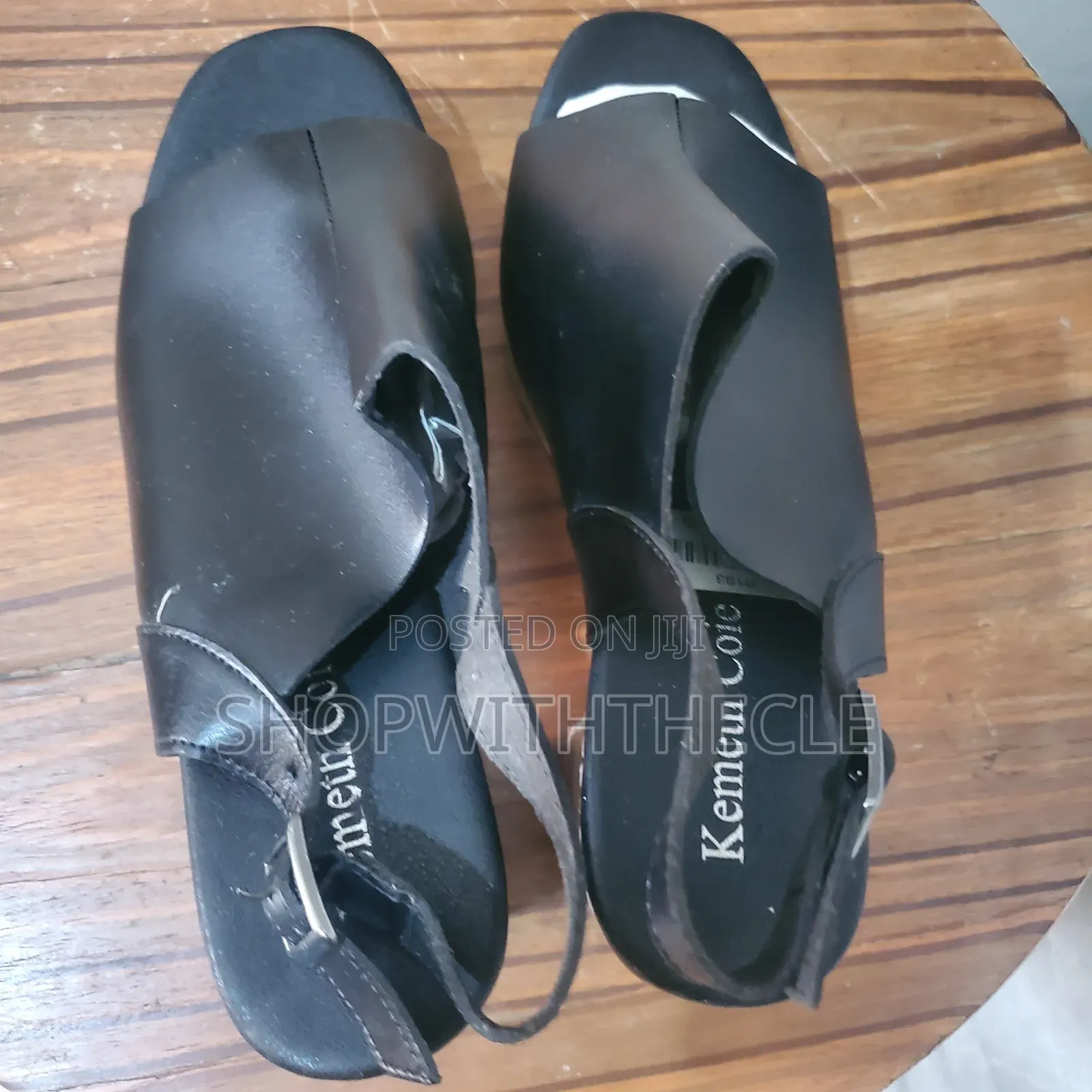 Black Ladies Sandals Size 41
