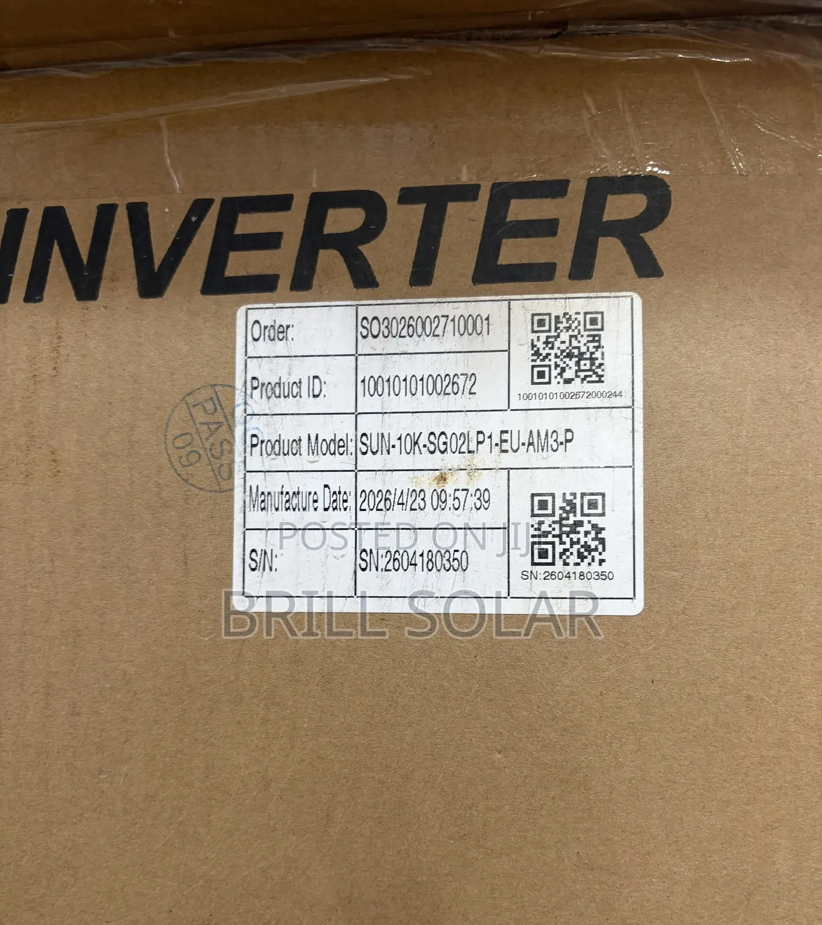 10kva-48v Deye Hybrid Inverter (Sg02lp1-Eu-Am3-P)
