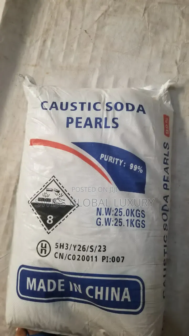 Caustic Soda Pearls (Sodium Hydroxide, NaOH)