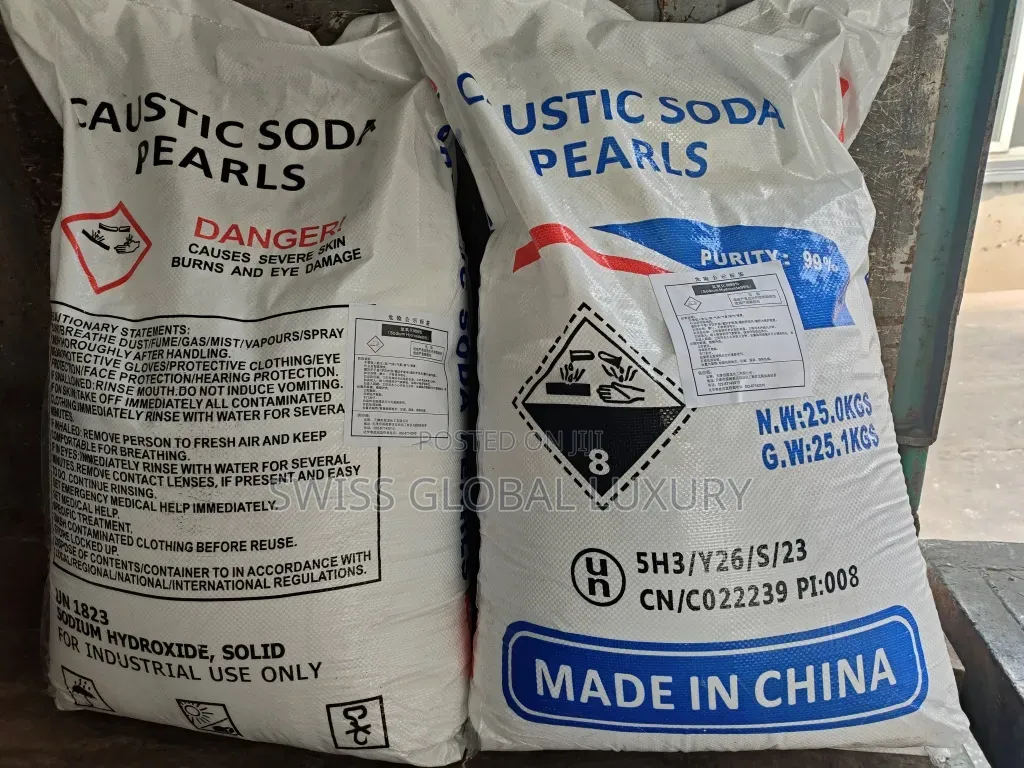 Caustic Soda Pearls (Sodium Hydroxide, NaOH)
