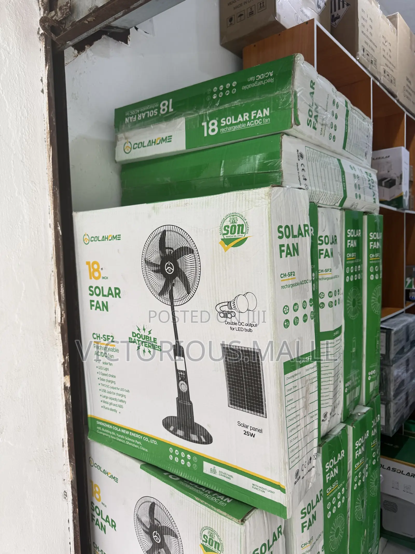 18inch Solar Fan