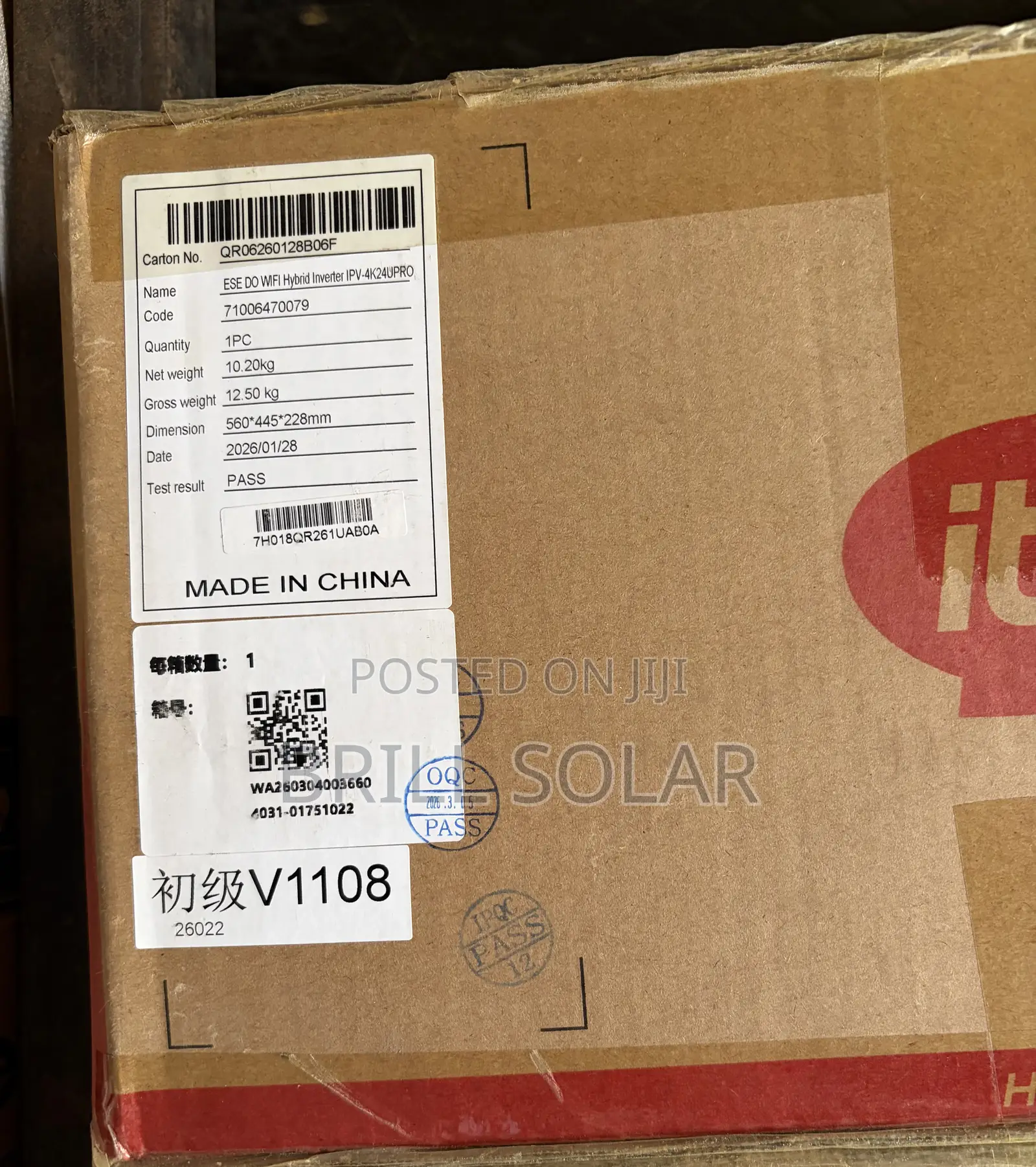 4kva-24v Itel Pure Sine Wave Hybrid Inverter