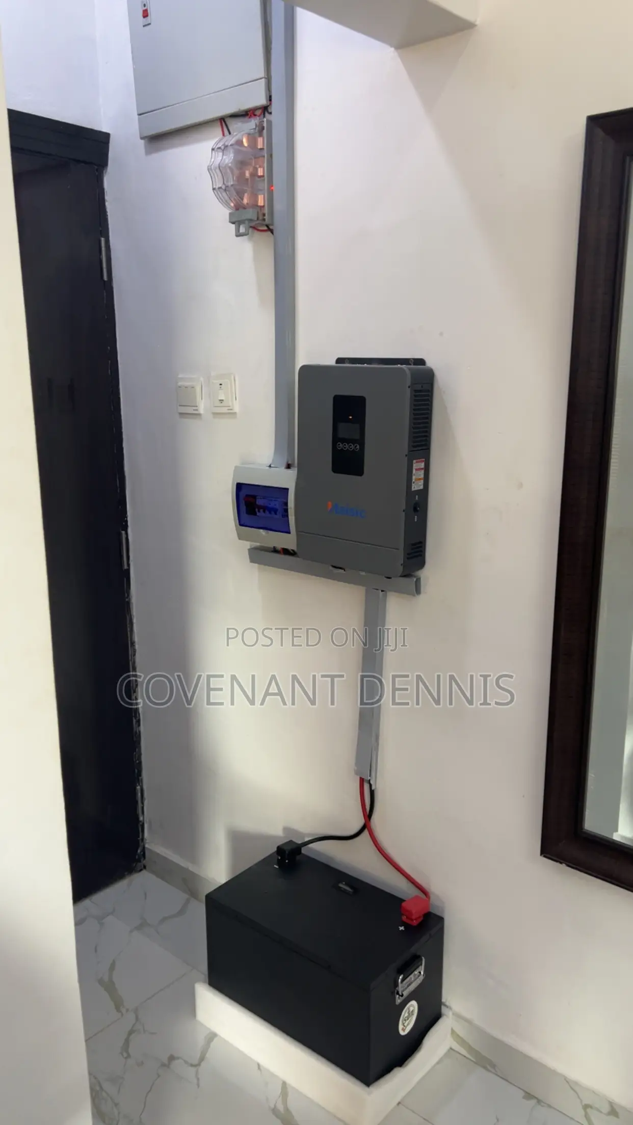 4.2kva 24v With 8kwh 24v Lithium Battery (Black)