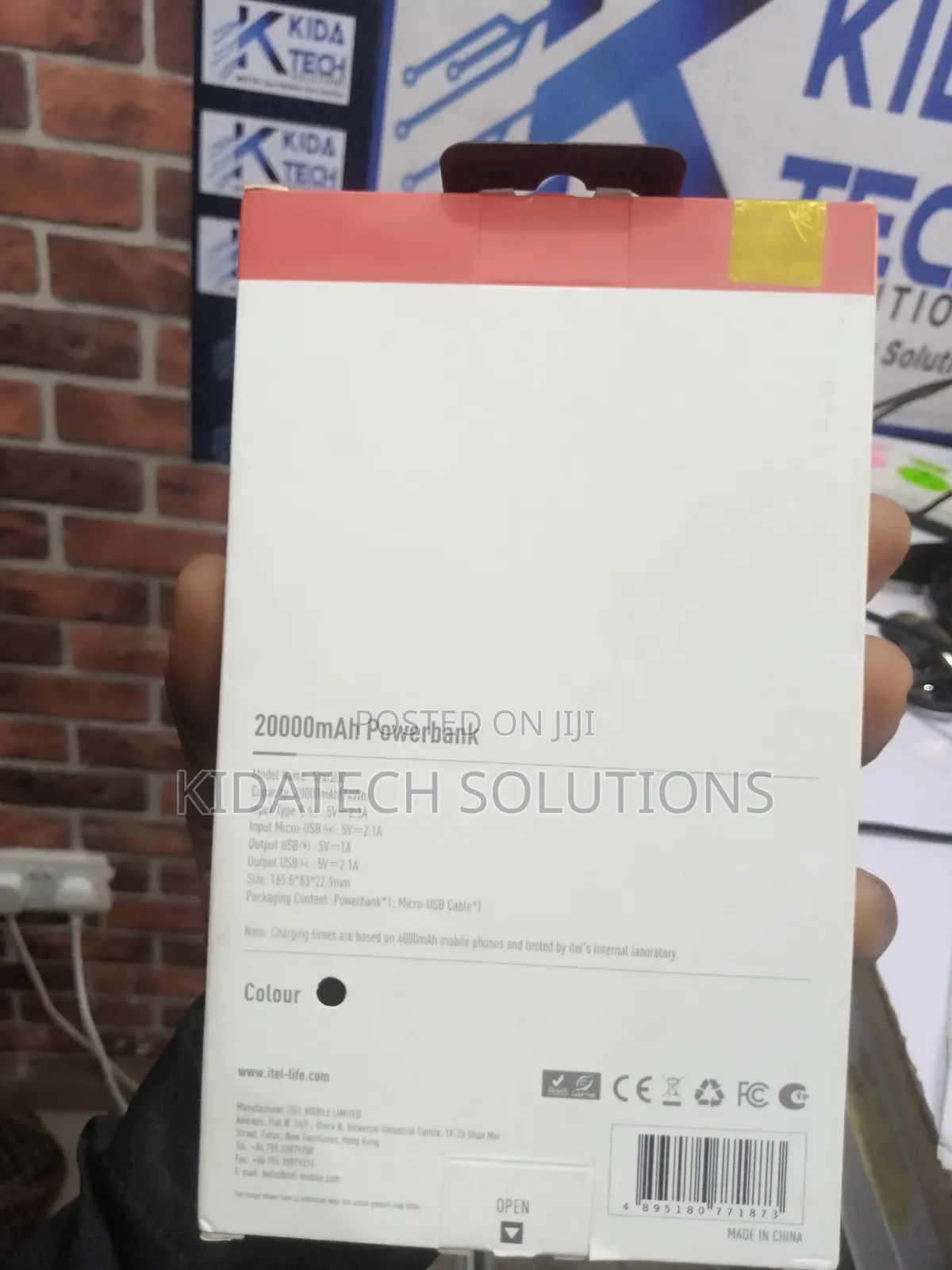 ITEL Power Bank 20000mah