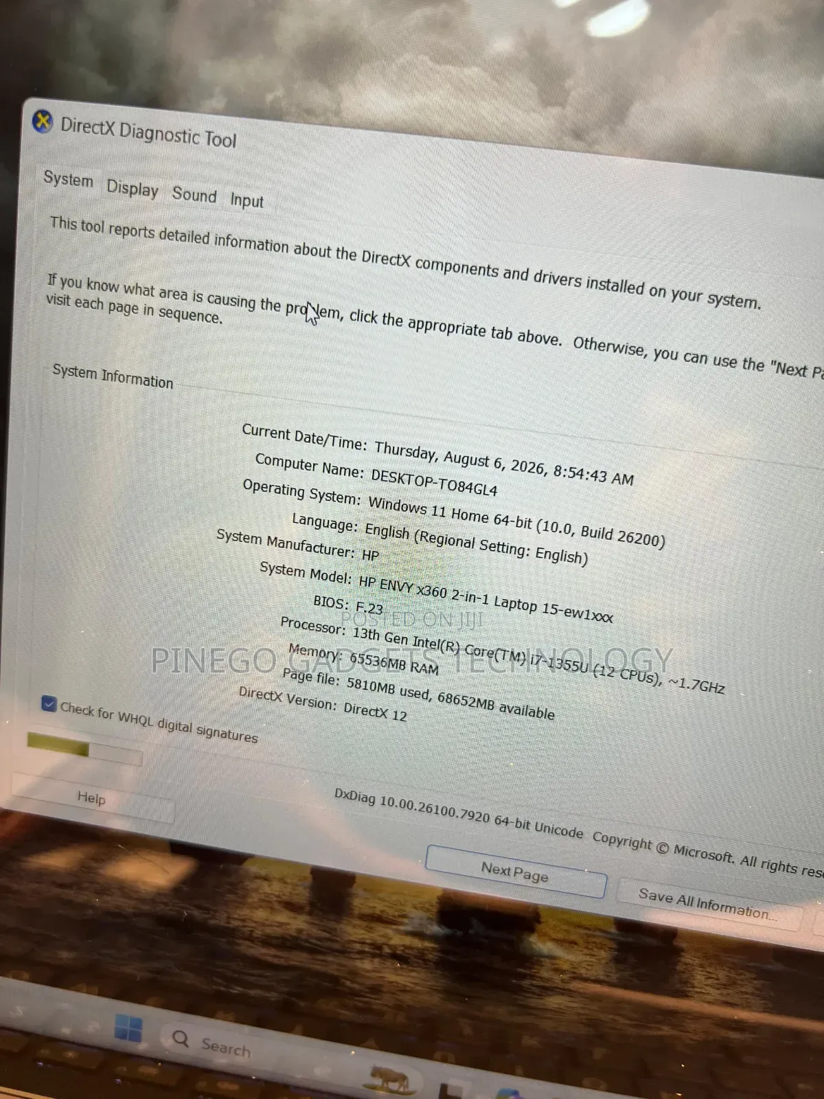 Laptop HP Envy 15 64GB Intel Core i7 SSD 1T