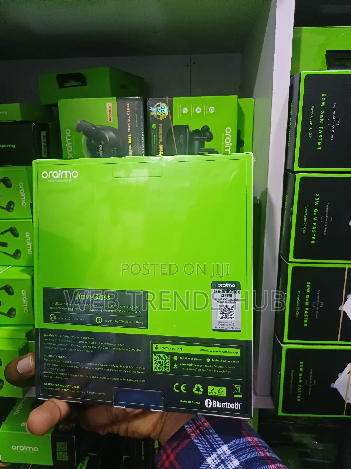 Oraimo BoomPop N ANC Headphones (OHP-915N) – Active Noise Cancellation