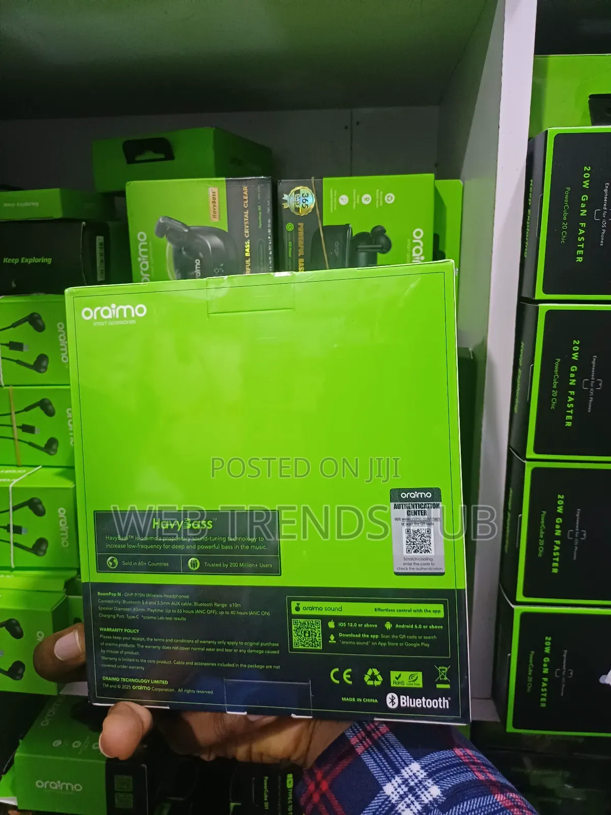 Oraimo BoomPop N ANC Headphones (OHP-915N) – Active Noise Cancellation