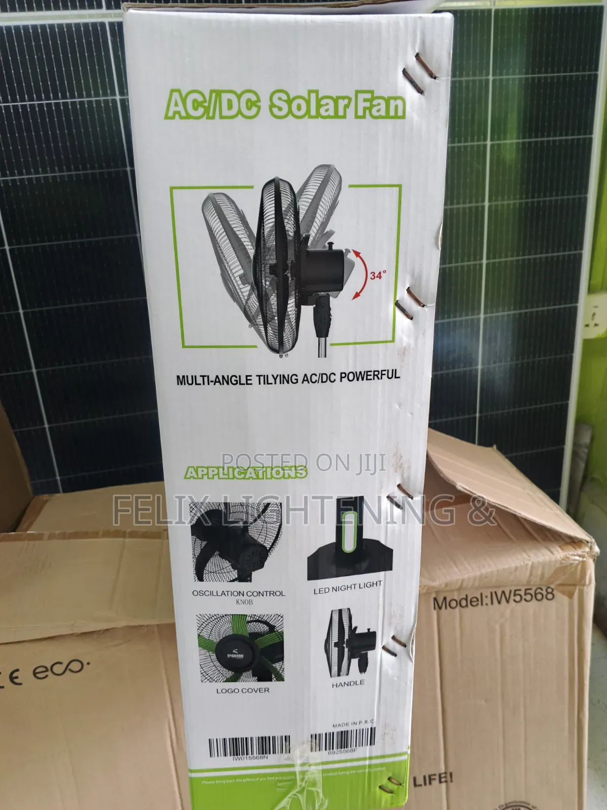 Iwin Solar Rechargeable Fan