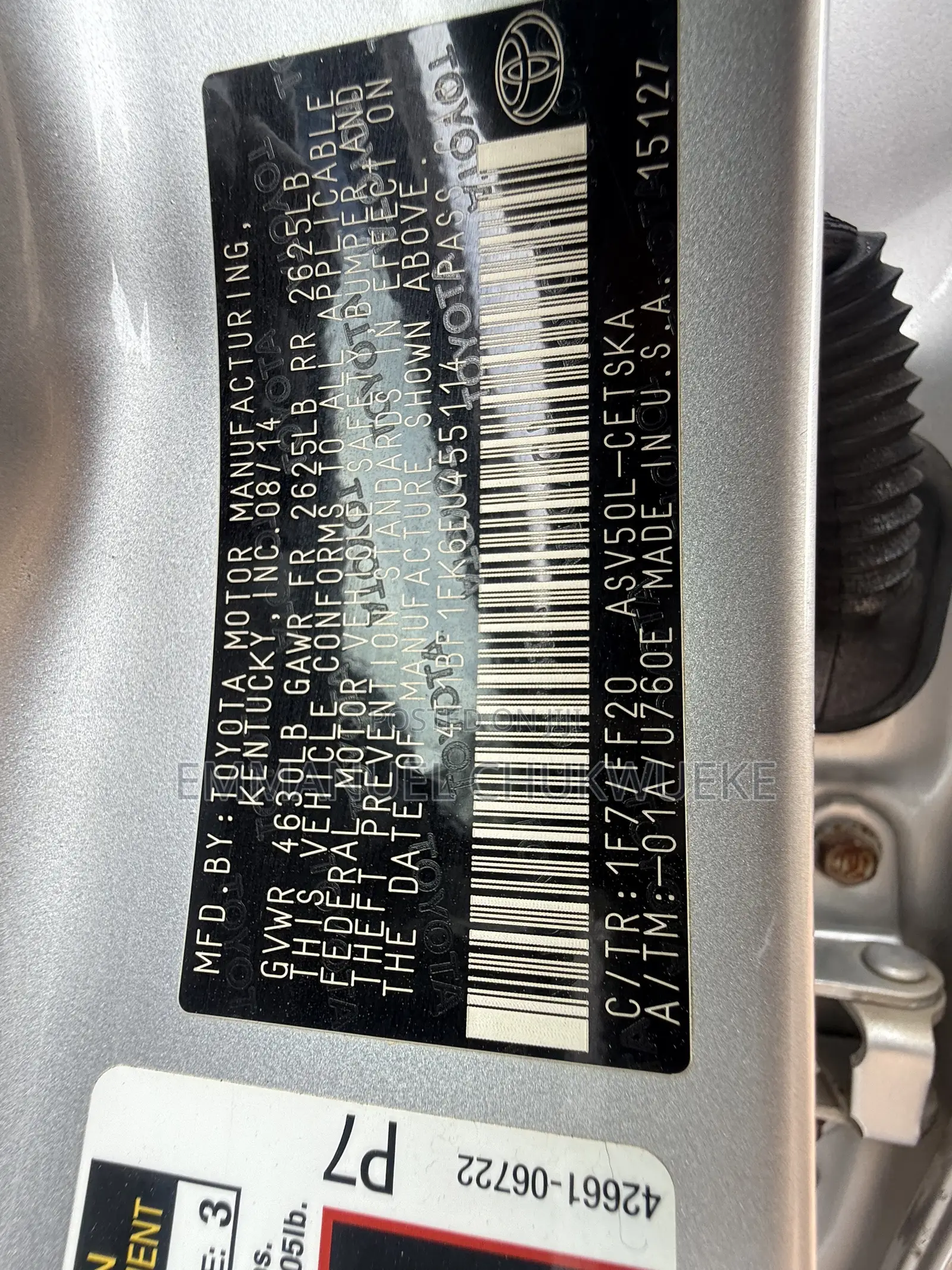 Toyota Camry 2014 Silver