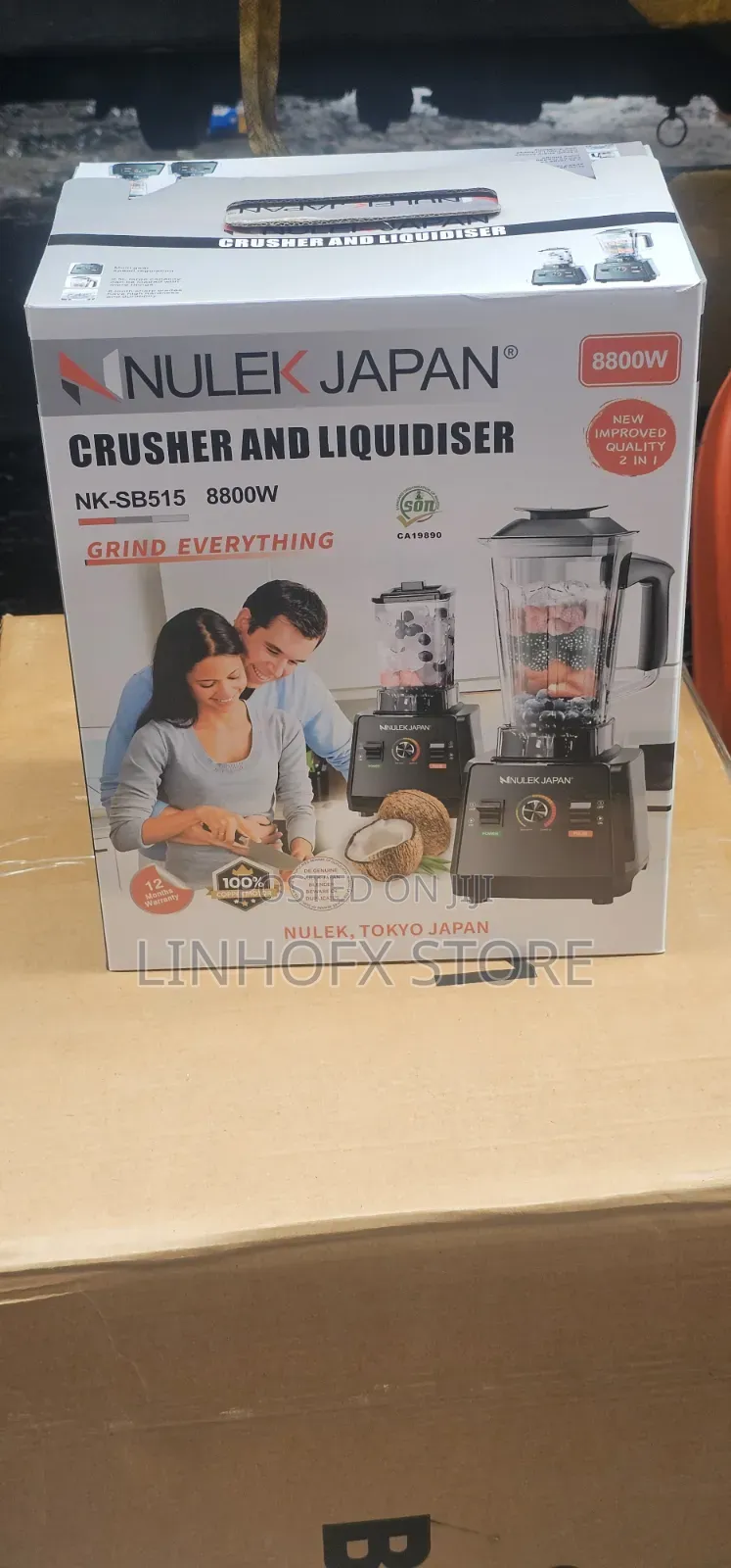2in1Nulek Japan Crusher and Liquidiser(8800w)