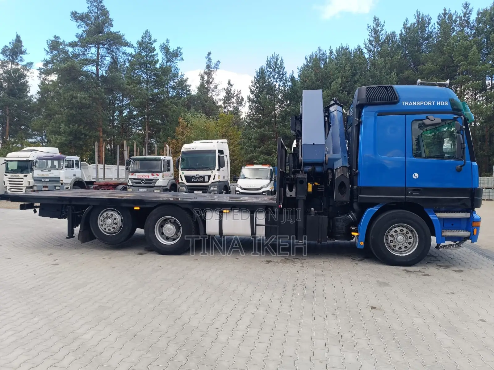 Mercedes Benz Truck With Self Loader Hiab
