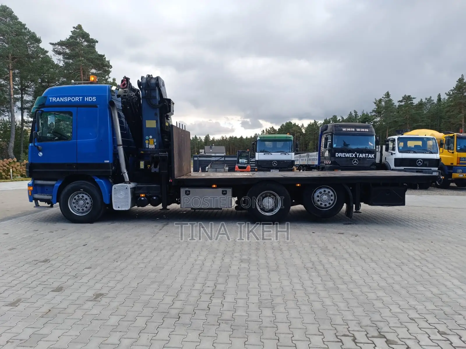 Mercedes Benz Truck With Self Loader Hiab
