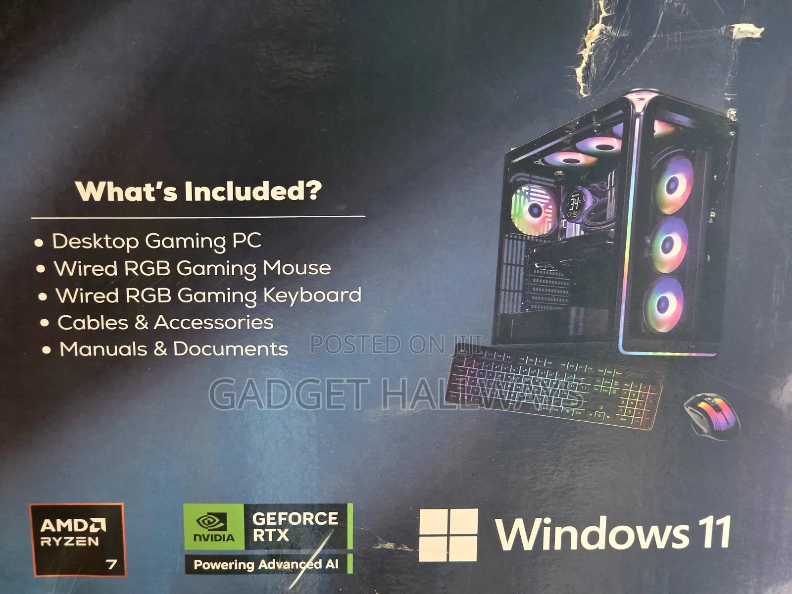 New Desktop Computer iBUYPOWER 32GB AMD Ryzen 7 SSD 2T