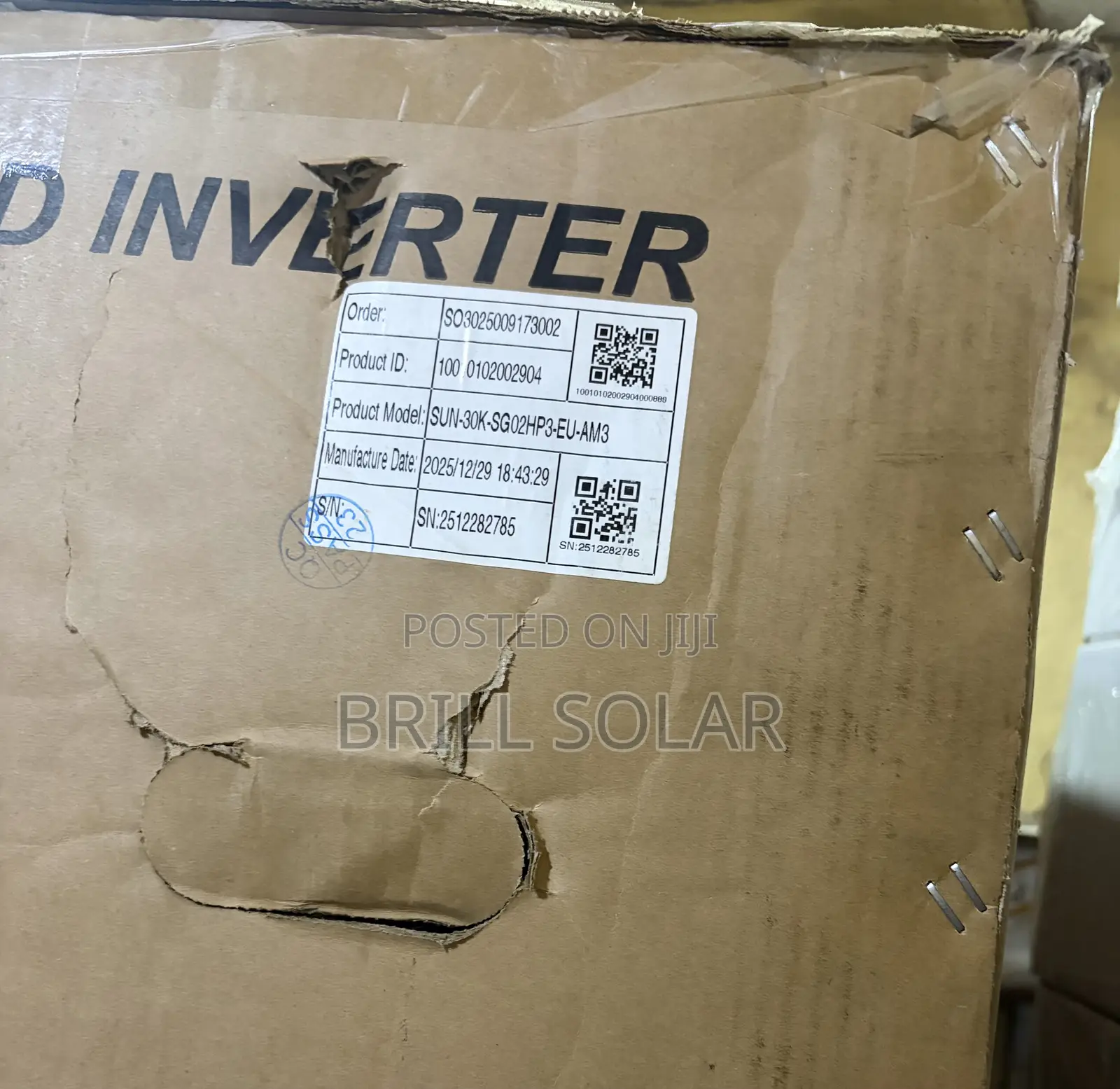 30kVA Deye High-Voltage Hybrid Inverter (SG02HP3-EU-AM3)